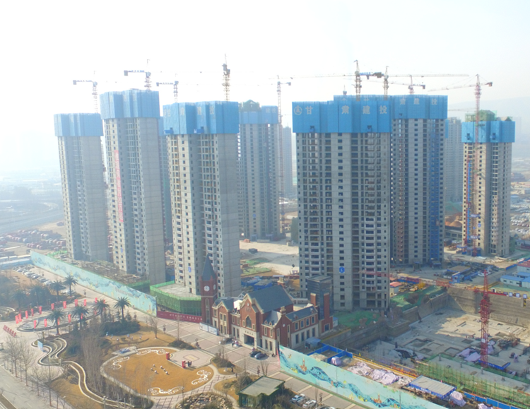 甘肅建投地產(chǎn)·百酈灣項目一期 一、三標段15層以下主體順利通過驗收
